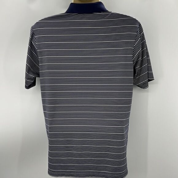 Adidas small striped clima lite short sleeve golf polo - Picture 5 of 5